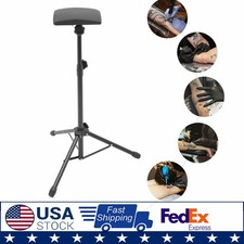 Black Heavy Duty Tattoo Armrest Adjustable Sponge Pad Arm Leg Rest Tripod Stand