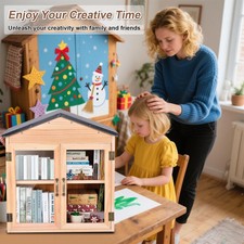 Outdoor Library Book Box, Multipurpose Little Library Box Outdoor