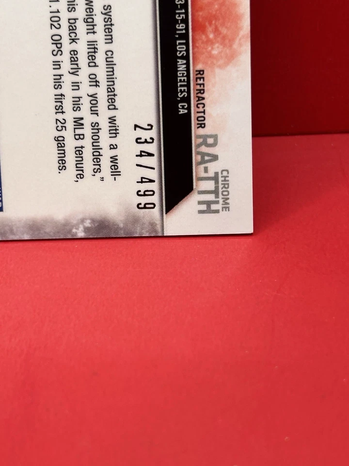 Topps Chrome 2016 - #RA-TTH Trayce Thompson (auto/RC)/refractor 499 Foto 3 de 3