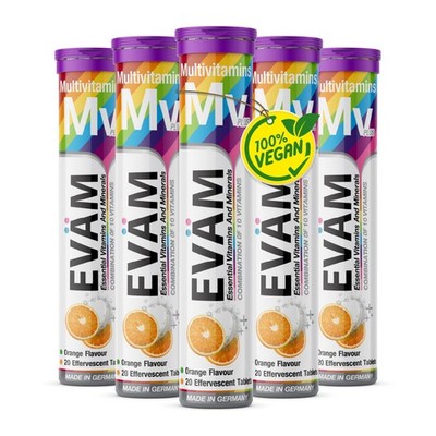 Multivitamin Brausetabletten 10 Vitamine Hochdosiert Vegan Zuckerfrei Immunsyste