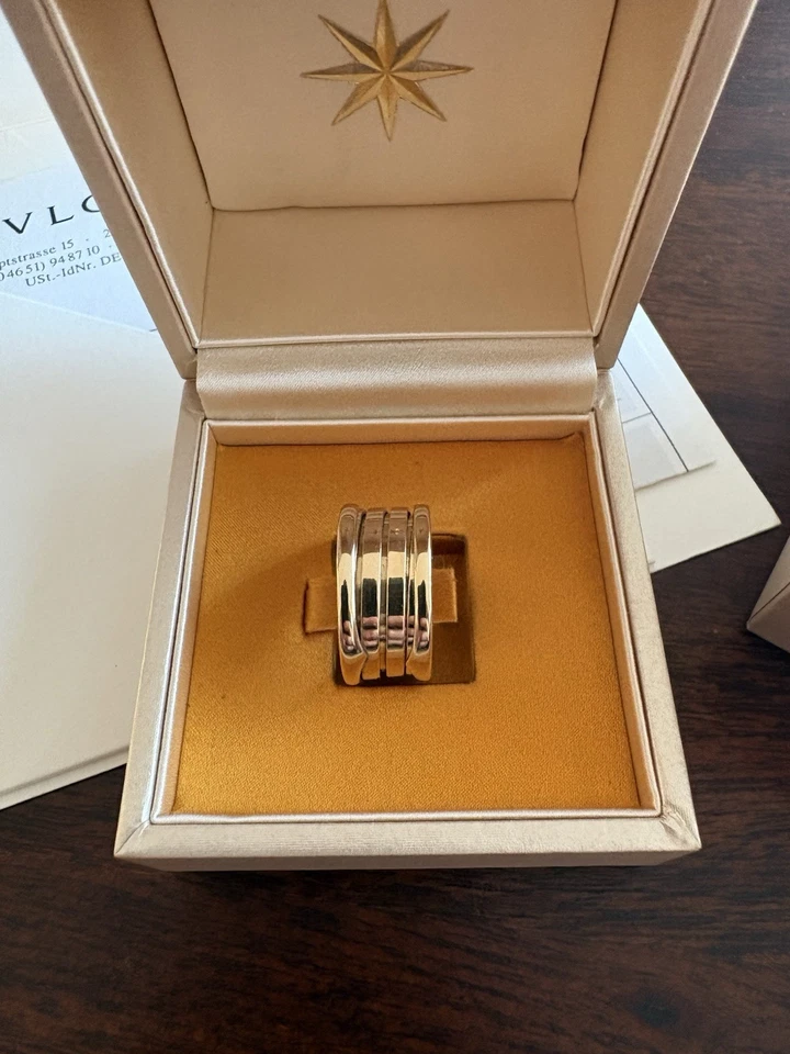 BVLGARI B Zero 1, 4Band, 18K Gelbgold, Ringgröße 51 (16,2 mm Ø), Box & Papiere - Bild 2 von 3