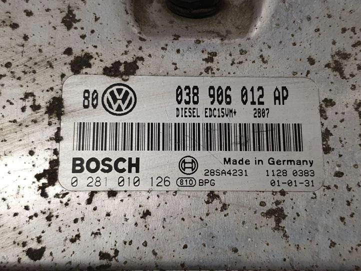 Centralina motore VW GOLF IV Variant 1J5 ECU 038906012AP 1.9 Diesel 81kw 27030817 - Immagine 3 di 3