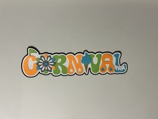 Carnival Fair Scrapbook Title Handmade Paper Pieced Die Cut