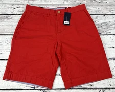 Men's Tommy Hilfiger 30 Shorts 78A6603 620 Flat Front Cotton Walk Casual - NEW