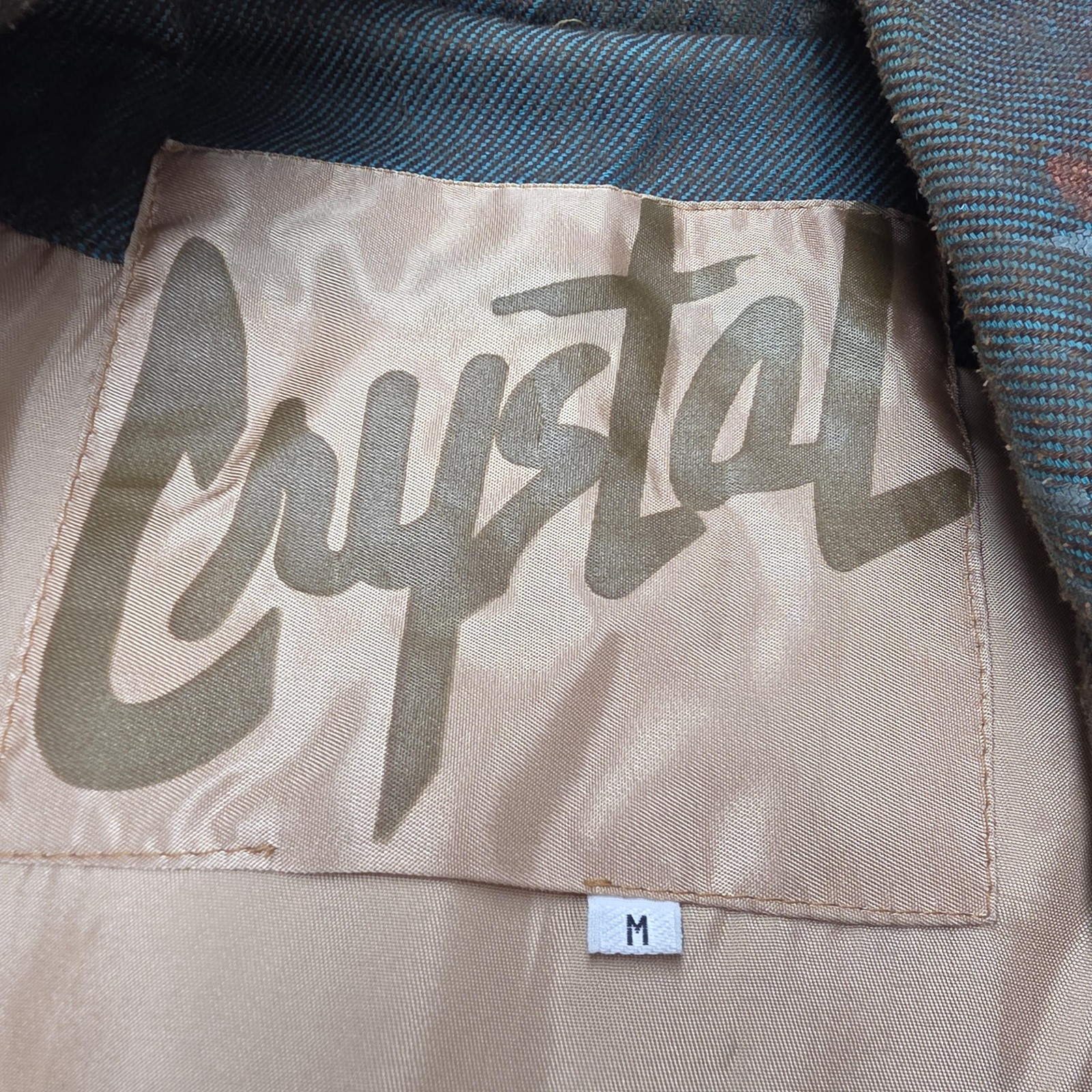 Crystal Jacket Womens Medium Multicolor Boho Patc… - image 6