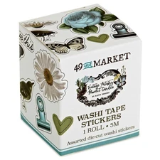 49 And Market Vintage Artistry Moonlit Garden Washi Tape-Sticker Roll