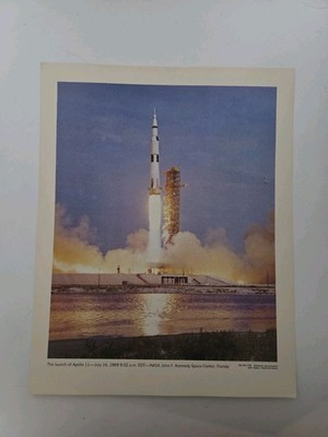 Apollo 11 First Manned Lunar Landing NASA Photo