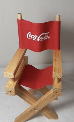 Coca cola Mini Chair 9 inch tall 4 inch wide 1998 Directors Chair Cavanagh Group