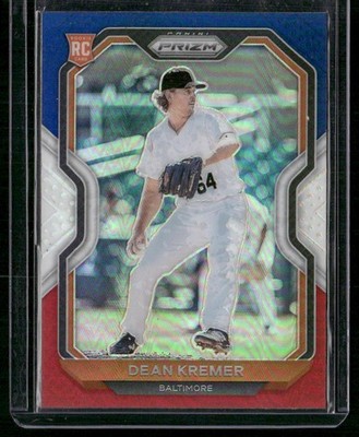 2021 Panini Prizm #232 Dean Kremer Red/White/Blue Prizm