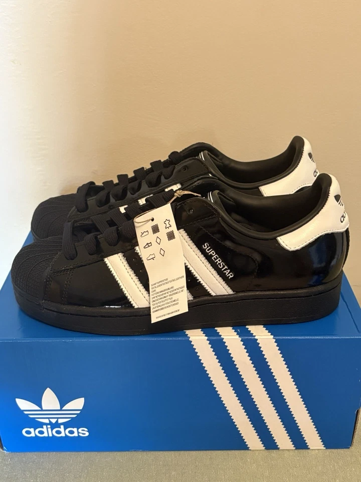 adidas Originals Superstar II JH7756 Core Black White Women Size 8.5 - Image 3 of 4