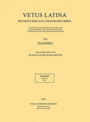 Vetus Latina | Fascicule 5: 8,8 - fin, Index | Jean-Claude Haelewyck | Deutsch