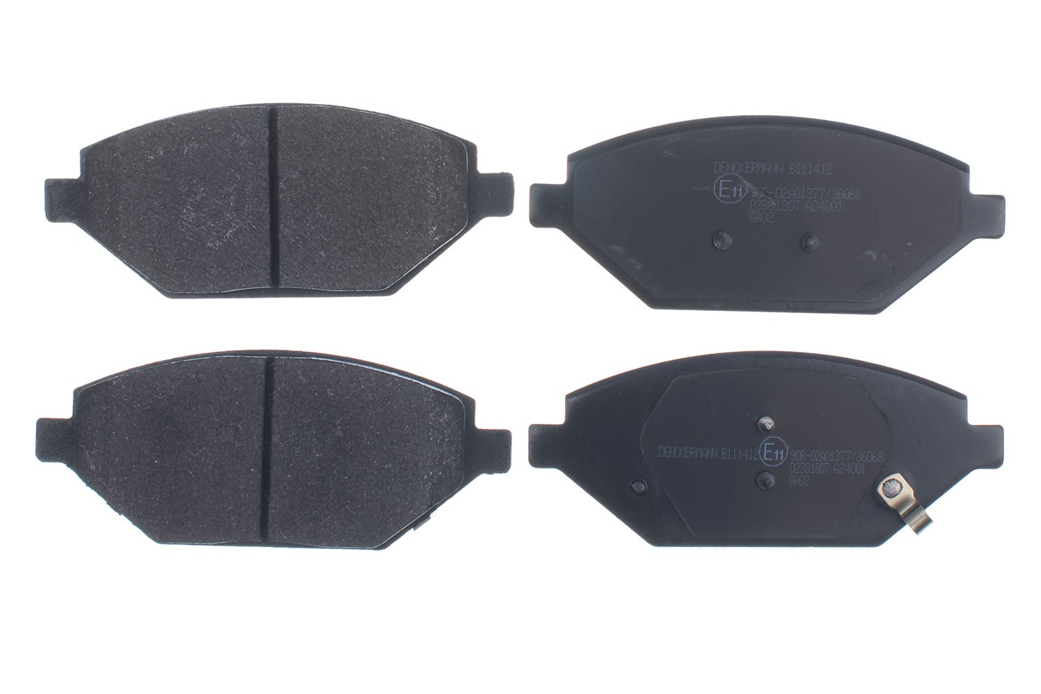 Front DENCKERMANN B111412 Brake Pad Set, disc brake for OPEL