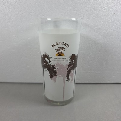 Malibu Caribbean Passion Fruit White Rum Liqueur Drinking Glass