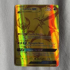 Pokemon Lunala GX (Secret Rare) Secret Rare SM - Ultra Prism 172/156 NM
