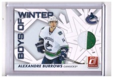 Alexandre Burrows 2010-11 Donruss Boys of Winter Threads Prime JSY Card #1 /100