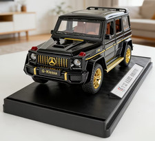 Mercedes Benz G-Klessa V8 SUV Diecast 4x4 Model Black Gold Color New