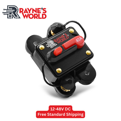 40 Amp Waterproof Circuit Breaker Auto/Marine/Solar 12-48V DC Manual Reset