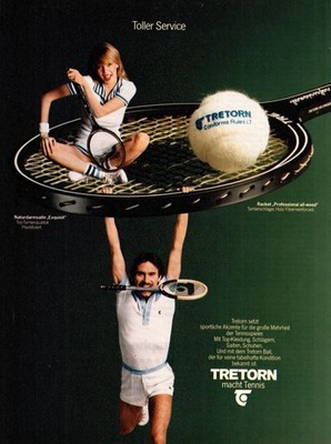 3w23218/ Reklame / Werbung aus 1977   TRETORN macht Tennis.