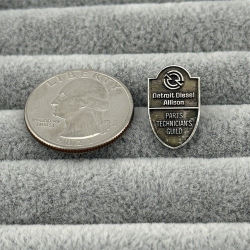 Detroit Diesel Allison Parts Technicians Guild Sterling Silver Pin Pinback 59795