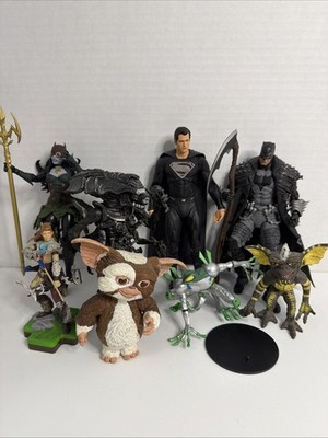 Superman Cyberfrog Gremlins Batman Alien Zero Horizon Action Figure Lot - AS IS!