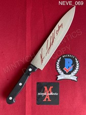 Neve Campbell autographed signed real 8" steel knife Beckett COA Scream Sidney