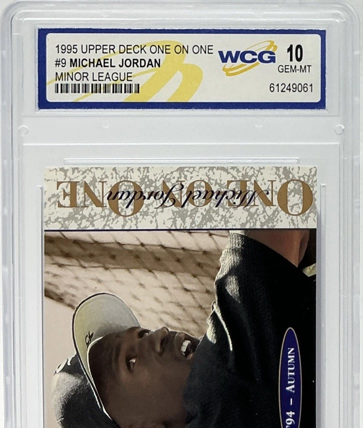 Michael Jordan WCG 10 -1995 cubierta superior - uno en uno ligas menores de béisbol - CABRA Foto 2 de 4