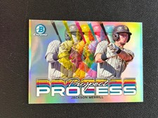 Jackson Merrill 2023 Bowman Chrome Process Rookie RC SD Padres E99