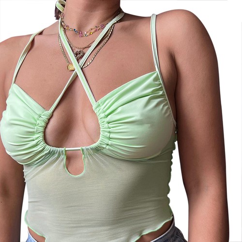 Summer Lace Cutout Tank Top Stylish Slim Fit