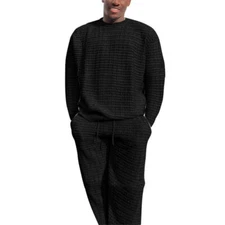 Mens Jogging Tracksuit 2 Piece Suit Casual Pant Sports Sweatshirt Sweatsuit Set