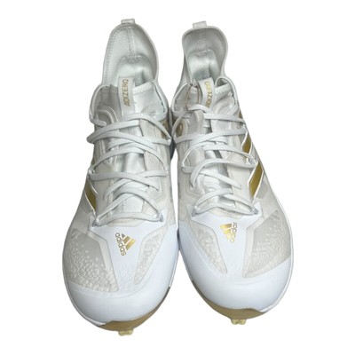 Adidas ADIZERO AFTERBURNER Baseball Metal Gold White Cleats  display picture 1