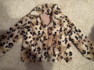 fluffy leopard print jacket