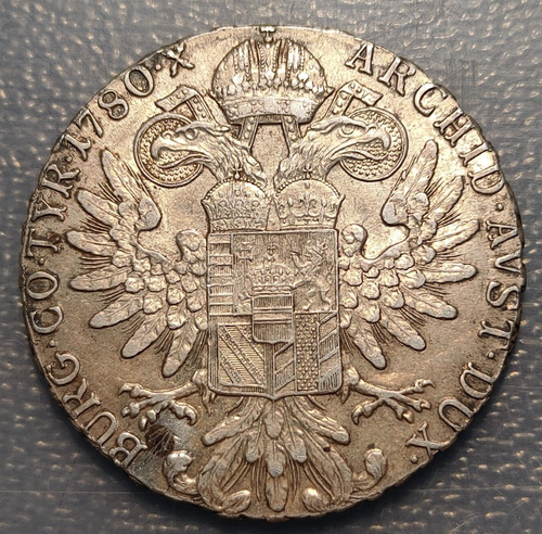 AUSTRIA ITALIA MARIA THERESA THALER 1780 ACUNADO EN ROMA 1935-1939 - 第 1/3 張圖片