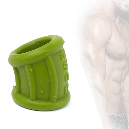 Silicone Ball Stretcher Scrotum Ring Squeeze Testicle Penis Ring Enhancer BDSM - Picture 13 of 39