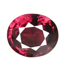 1.21 ct AAA Remarkable Oval Shape 7 x 6 mm Pinkish Red Rhodolite Garnet