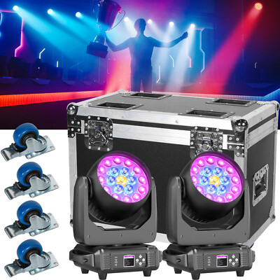 19*15W LED Zoom Moving Head Light RGBW Beam Stage Lighting DMX DJ Disco Bar Show