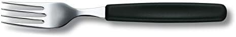 Swiss Classic Cubiertos de mesa con cuchillo de tomate, 24 piezas, negro - Imagen 3 de 5
