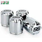 4 Pcs Golf Cart SS Wheel Center Cap Cover for Yamaha EZGO Club Car