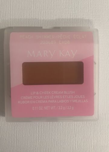 New Mary Kay Lip and Cheek Cream Blush PEACH SHIMMER 2023 - Afbeelding 1 van 3