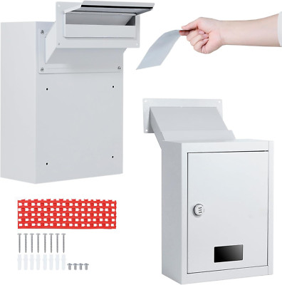Mail Deposit Safe Through Wall Drop Box Combination Lock Home Office Apartment