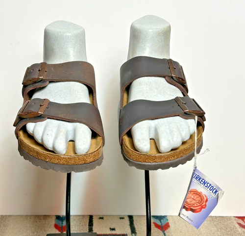 Damen Birkenstock Arizona Germany Braun Geöltes Leder Sandale Neu mit Etikett Gr. 36/5 Reg.