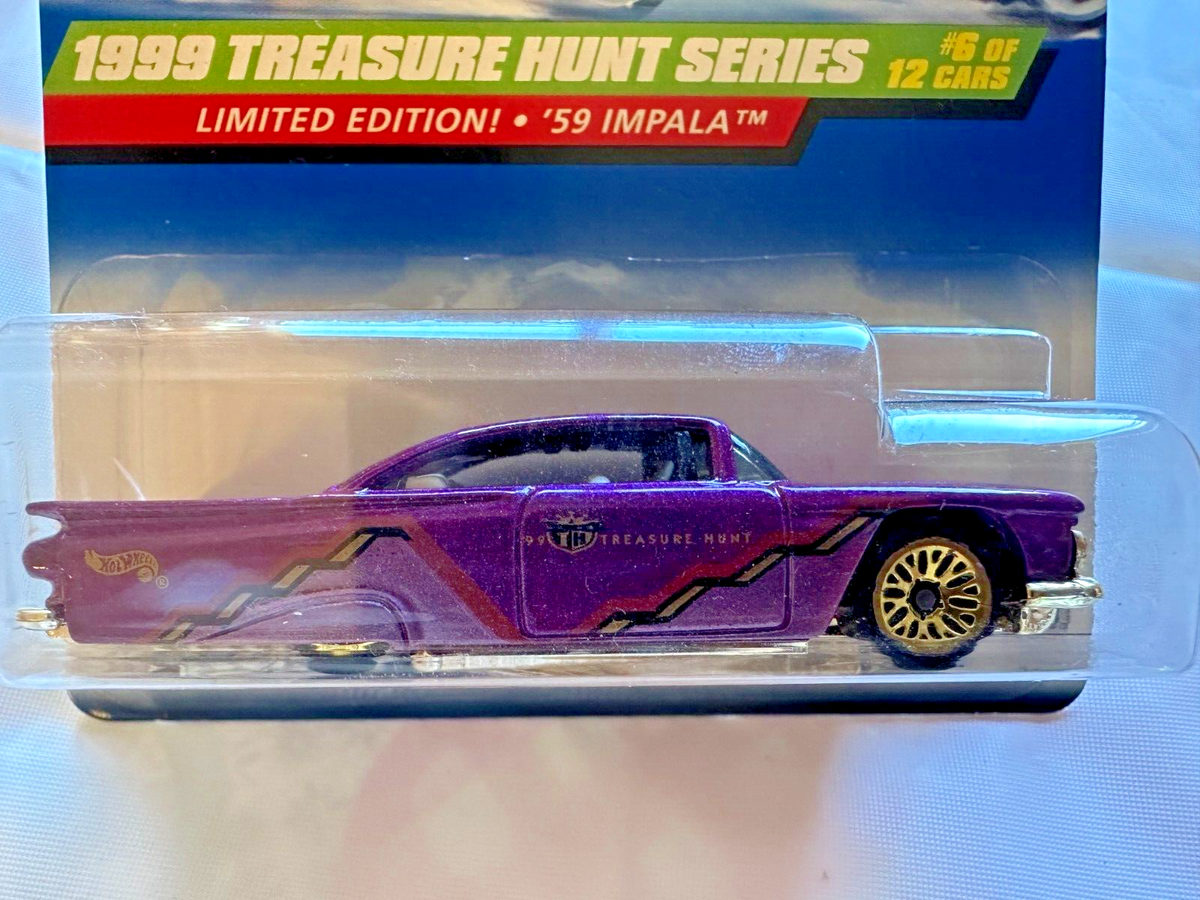 Hot Wheels Vintage 1999 Treasure Hunt #6 '59 Chevy Impala Limited