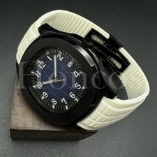 Custom Made PP Style Watch NH35 Automatic Movement Aquanaut D/BL Dial BK Case WT