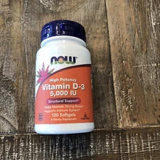 Now D High Potency Vitamin D-3 5,000 IU