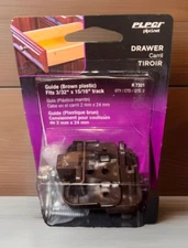 Prime Line Products R7321 Drawer Track Guide and Glides - Brown