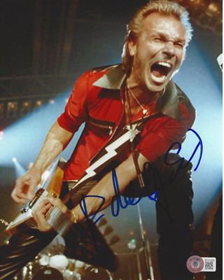 RUDOLF SCHENKER - SCORPIONS LEAD GUITAR - SIGNED 8x10 PHOTO E