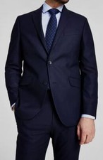 Kenneth Cole Men's Blue Techni-Cole Slim-Fit 2-Piece Suit Size 40R