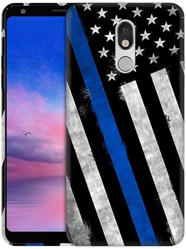 LG Stylo 5 Series Thin Blue Line Police Case – Patriotic Design