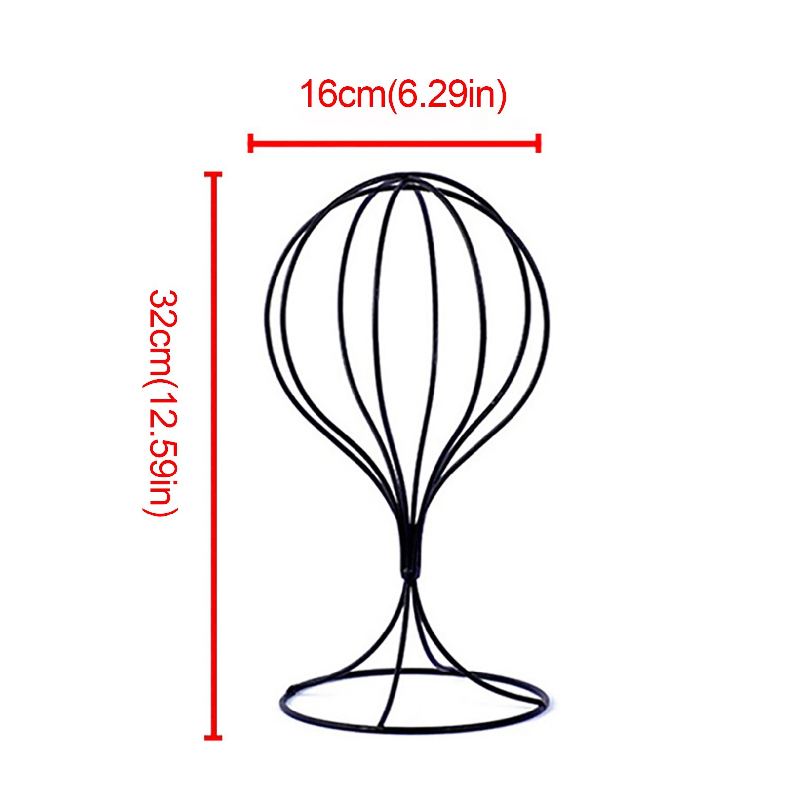 Metal Hat Stand, Hat Holder Wig Stand Wig Head Hat Wigs Display Stand