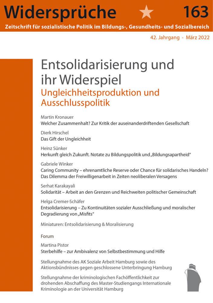 Widersprüche | Entsolidarisierung Und Ihr Widerspiel | Buch | Deutsch