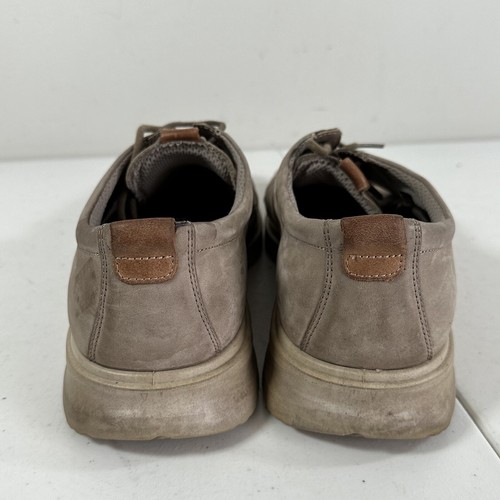 ECCO Men's Leather Suede Tan Beige Casual Sneaker Shoe EU 45 Size 11-11.5 US - Picture 4 of 9